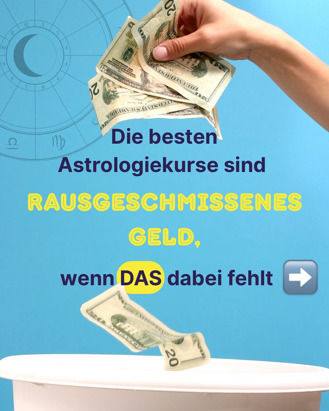 ➡️ In meiner Intensivwoche Horoskopdeutung begleite ich dich persönlich und zeige dir meine speziellen Techniken aus über 20jähriger Erfahrung 

➡️ Du erhältst Zugang zur exklusiven Telegram-Gruppe, wo Austausch mit Gleichgesinnten auf dich wartet!

Die Plätze sind limitiert, also nimm die Gelegenheit wahr und hebe JETZT deine Deutungsskills auf den nächsten Level! 

Link zur Anmeldung in der Story und im Profil! 

#horoskopdeutung #astrologielernen #psychologischeastrologie #intensivtraining #astrologie #sternzeichen